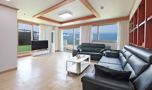 Premium bedding, blackout drapes, soundproofing, free WiFi