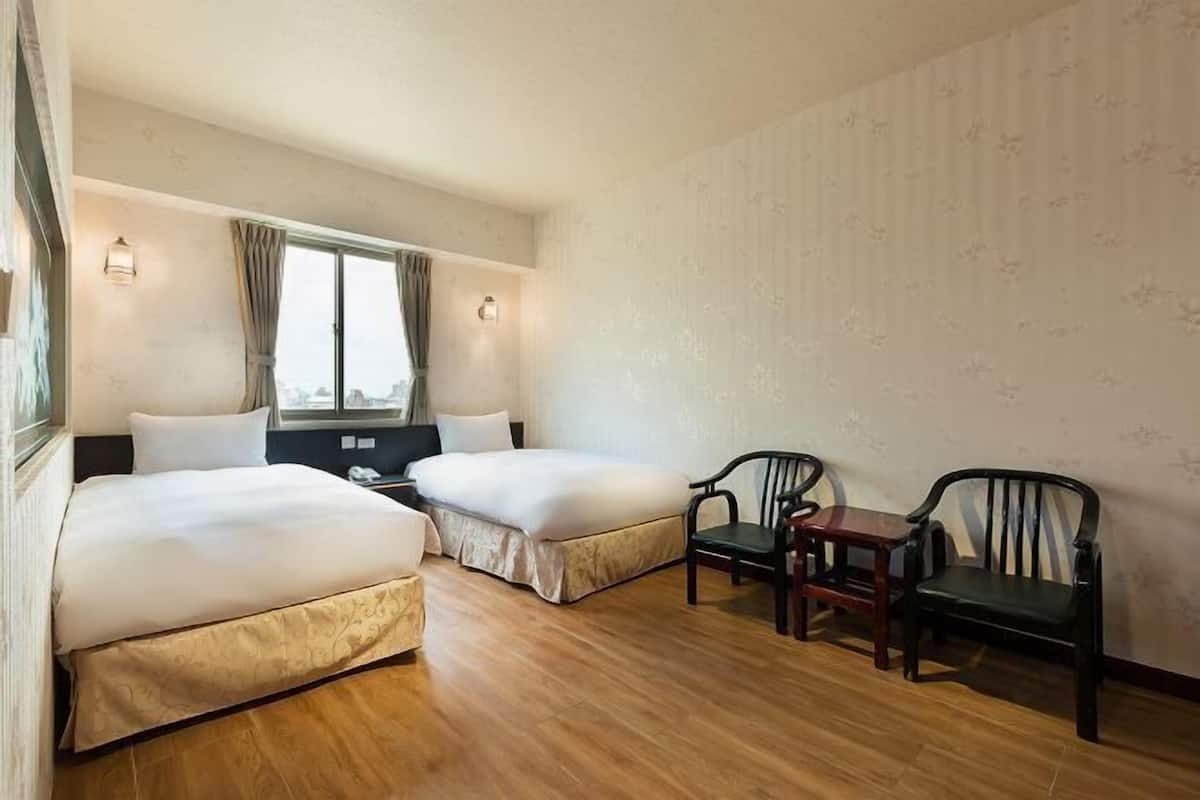 Desk, blackout curtains, free WiFi, bed sheets