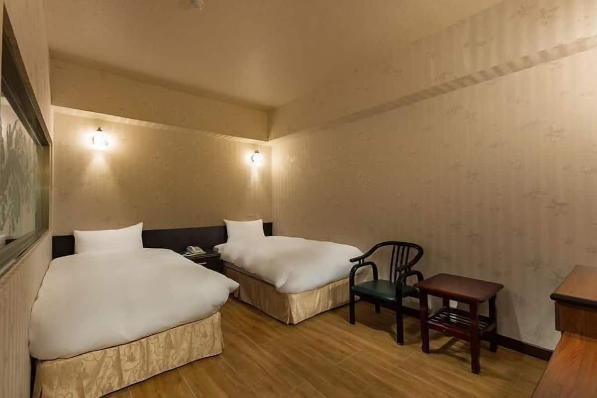 Desk, blackout curtains, free WiFi, bed sheets