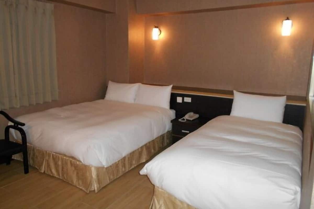 Desk, blackout curtains, free WiFi, bed sheets