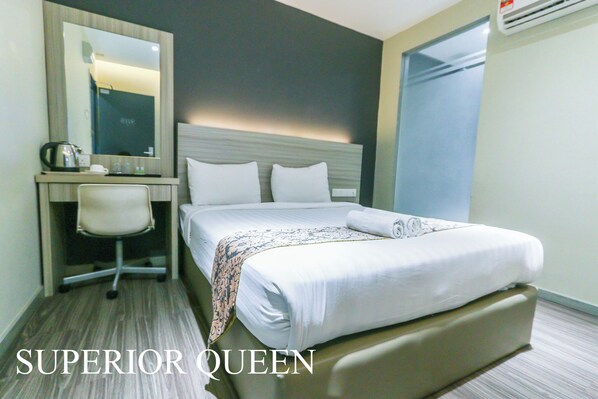 Superior Queen | Desk, iron/ironing board, free WiFi - Hotel 99 - Kepong (Kuala Lumpur)