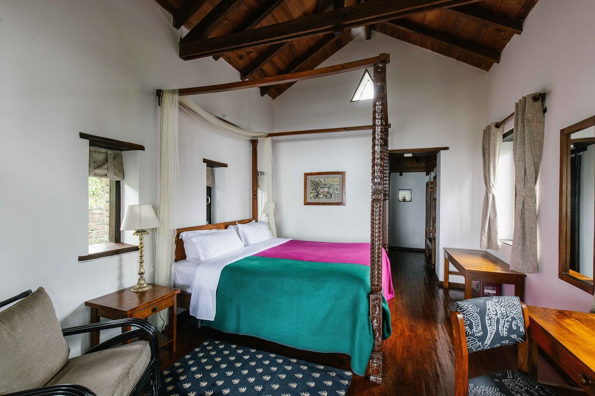 1 slaapkamer, luxe beddengoed, een kluis op de kamer
