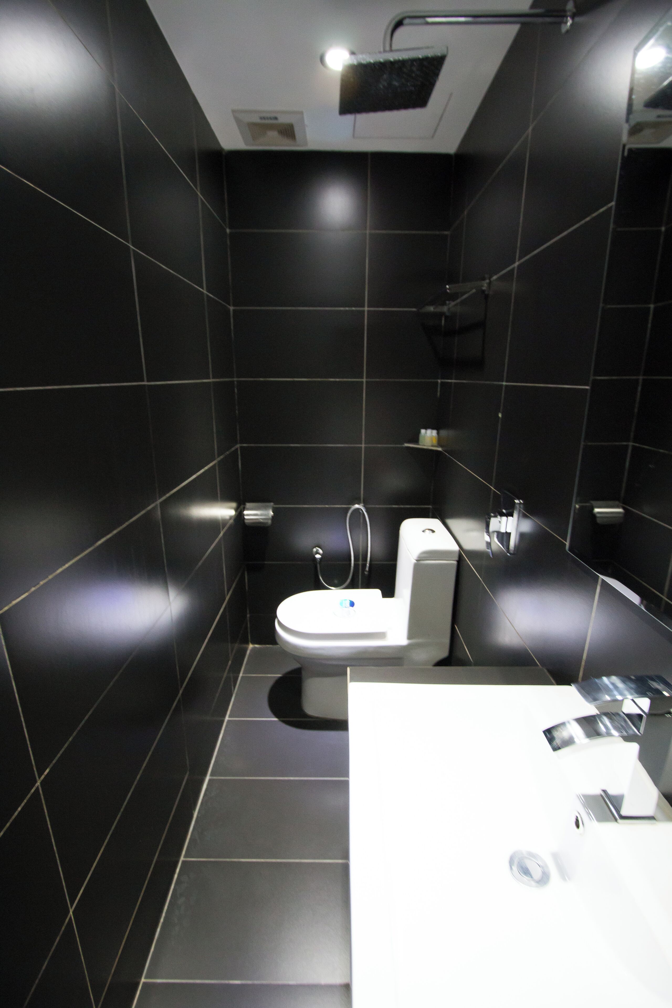 Habitación superior (Family) | Baño | Ducha, artículos de higiene personal gratuitos y secador de pelo