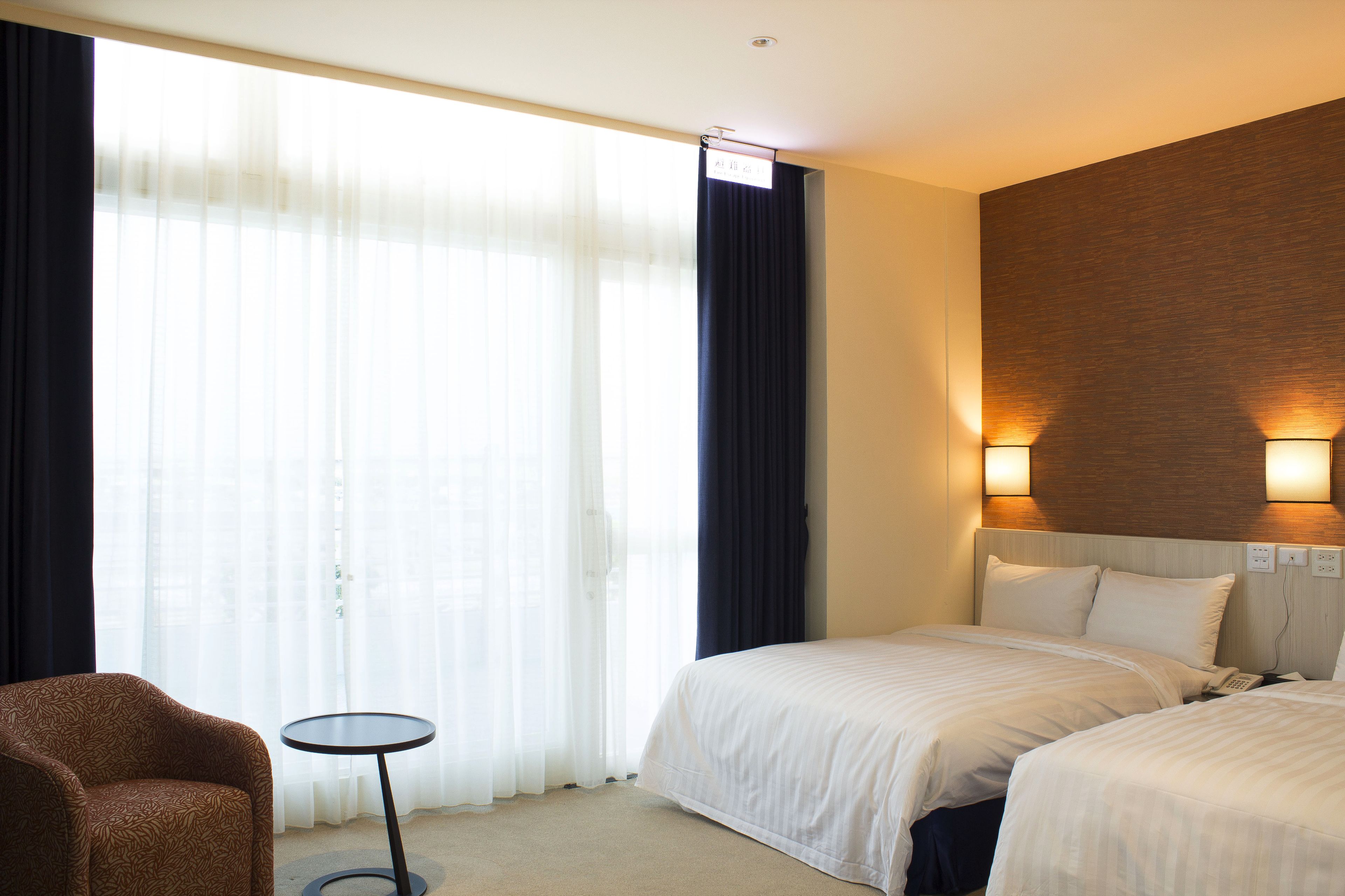 deluxe twin room, 2 double beds | desk, blackout curtains, free wifi