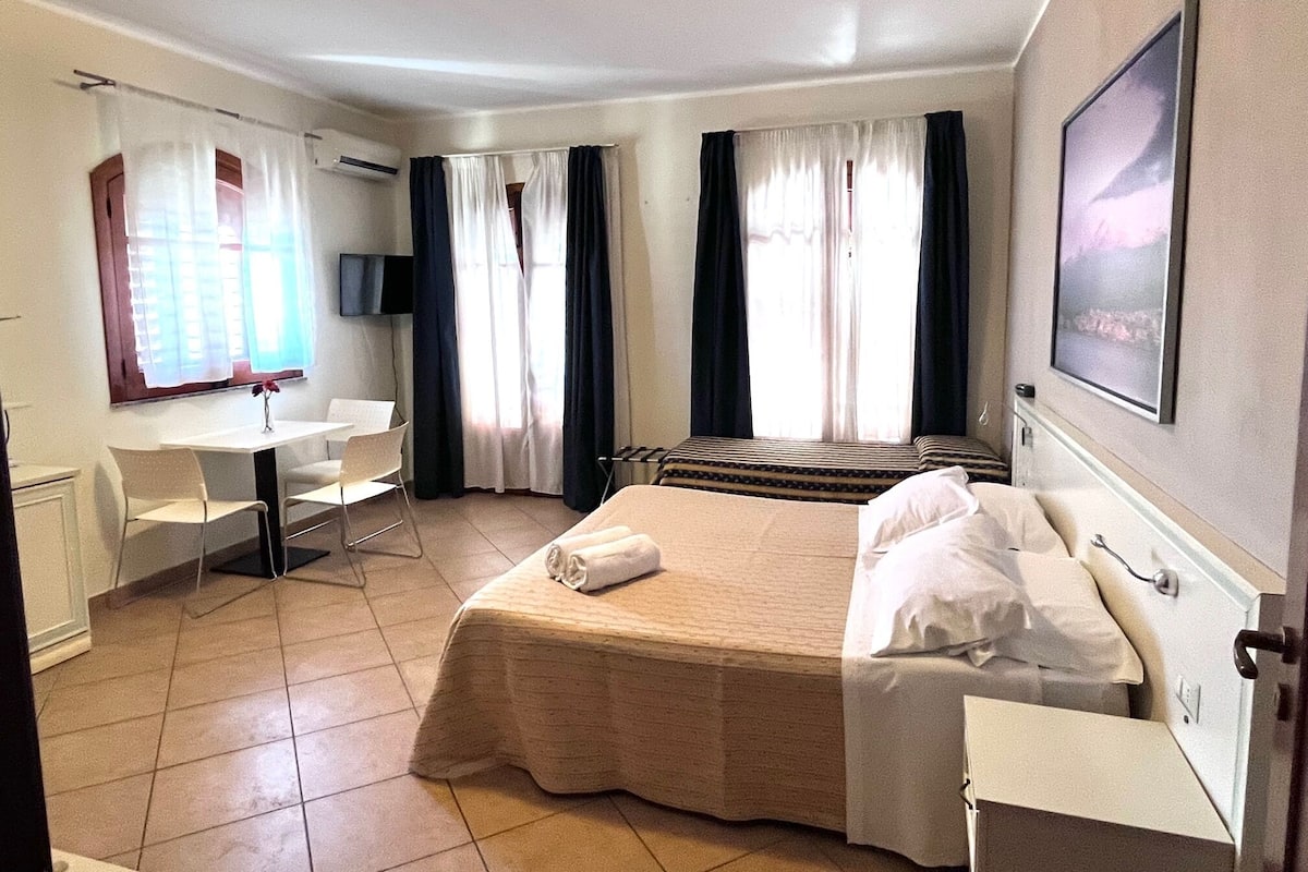 Familienstudio, 1 Queen-Bett und Schlafsofa, Kochnische, Meerblick