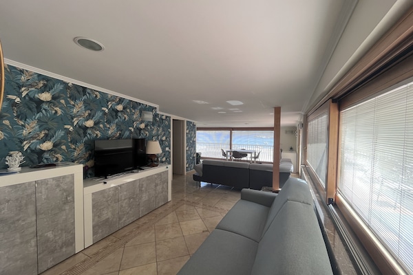 Condo panorâmico, vista para a praia, de frente para o mar | 1 quarto, edredons de pluma, cofres nos quartos, cortinas blackout