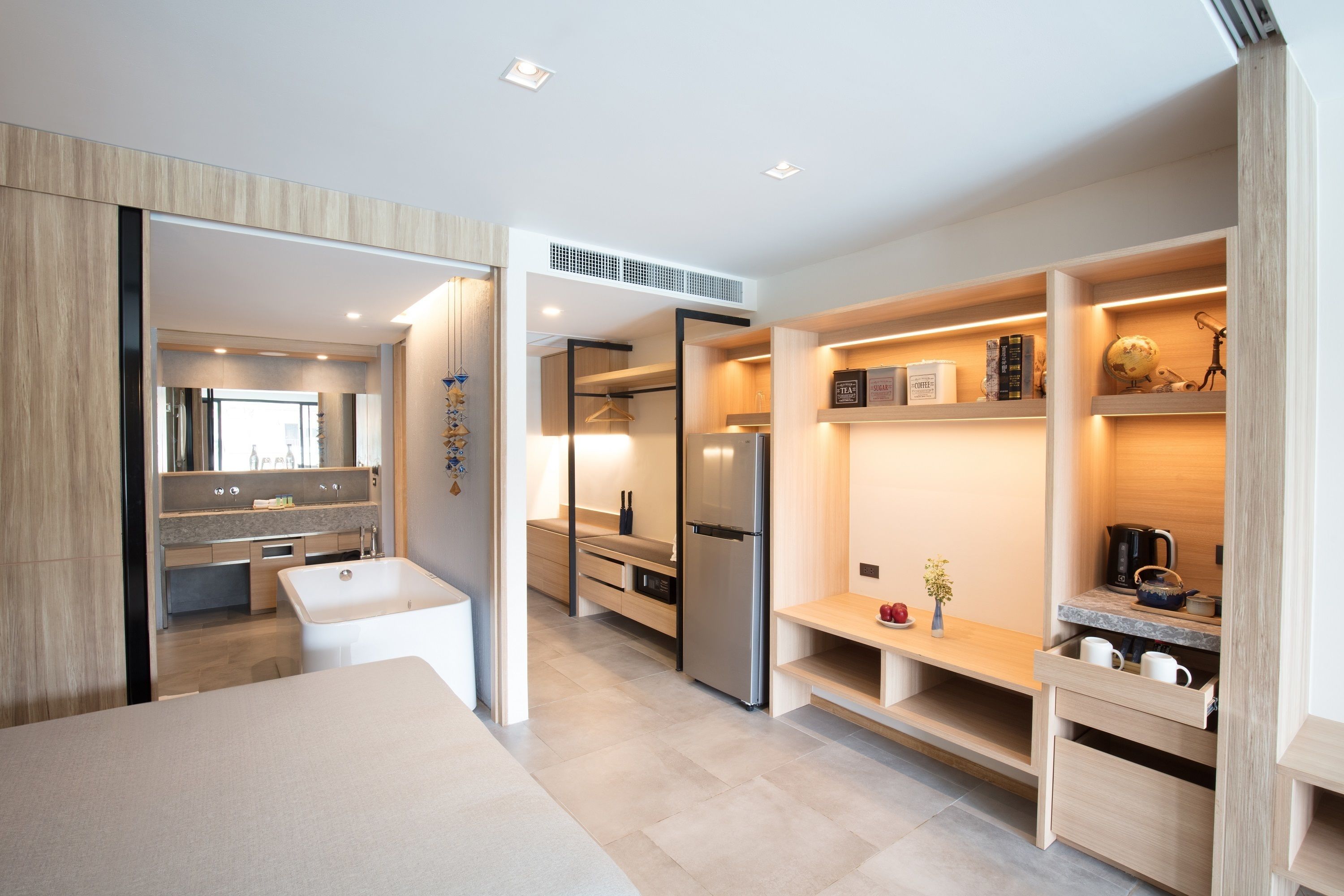 family room | in-room safe, desk, laptop workspace, soundproofing