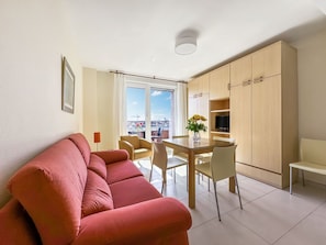 Family Apartment, 1 Bedroom, Terrace | Living area