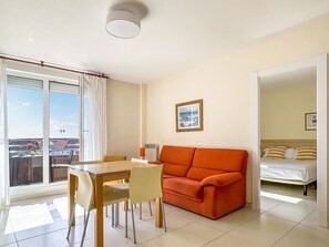 Family Apartment, 1 Bedroom, Terrace | Living area