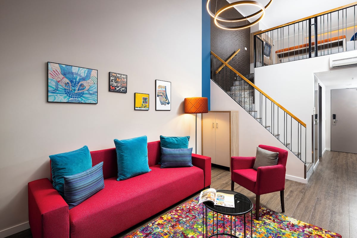 Duplex Dream Suite | Wohnbereich | Flachbildfernseher