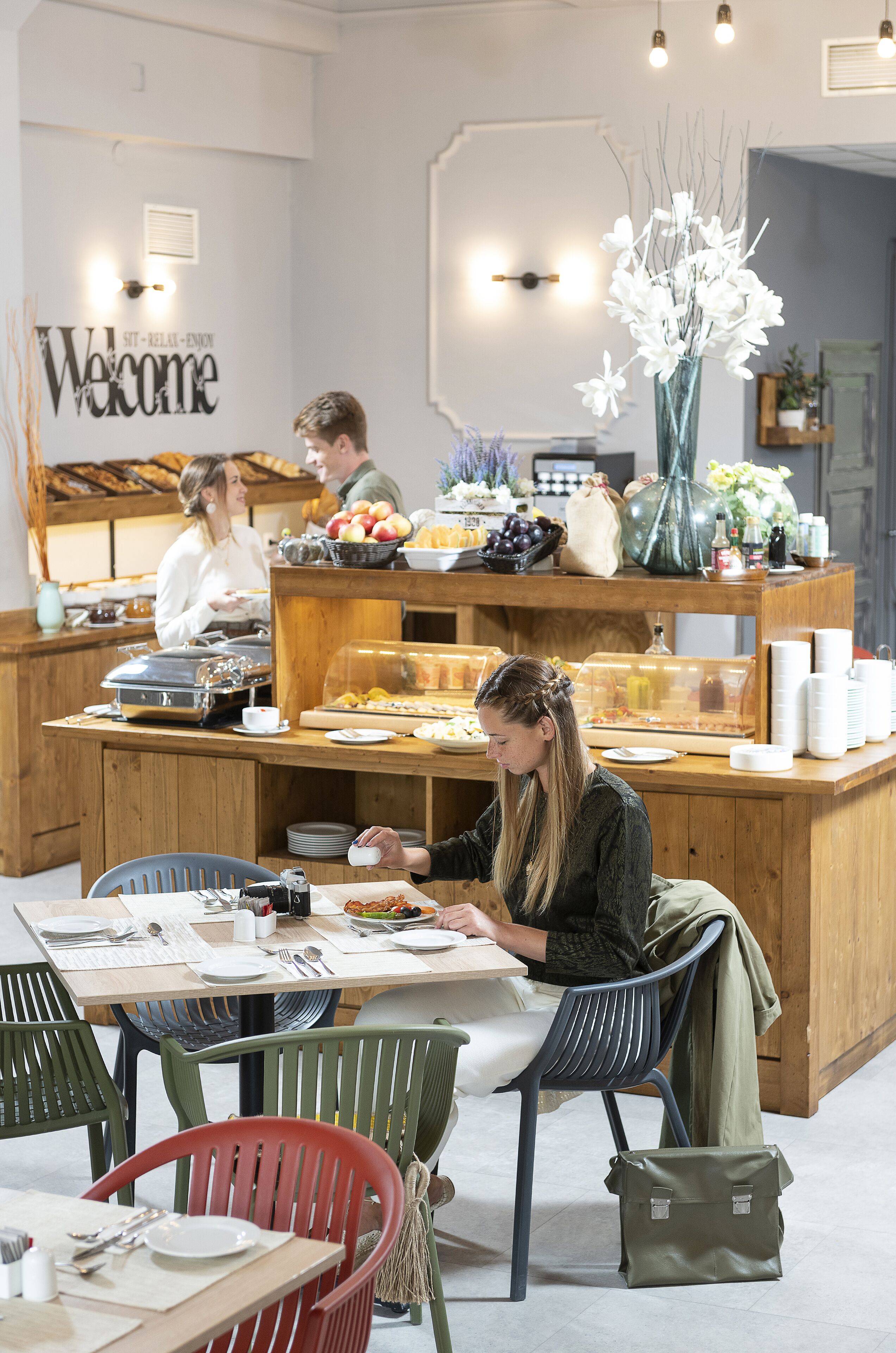 daily buffet breakfast (eur 12 per person)