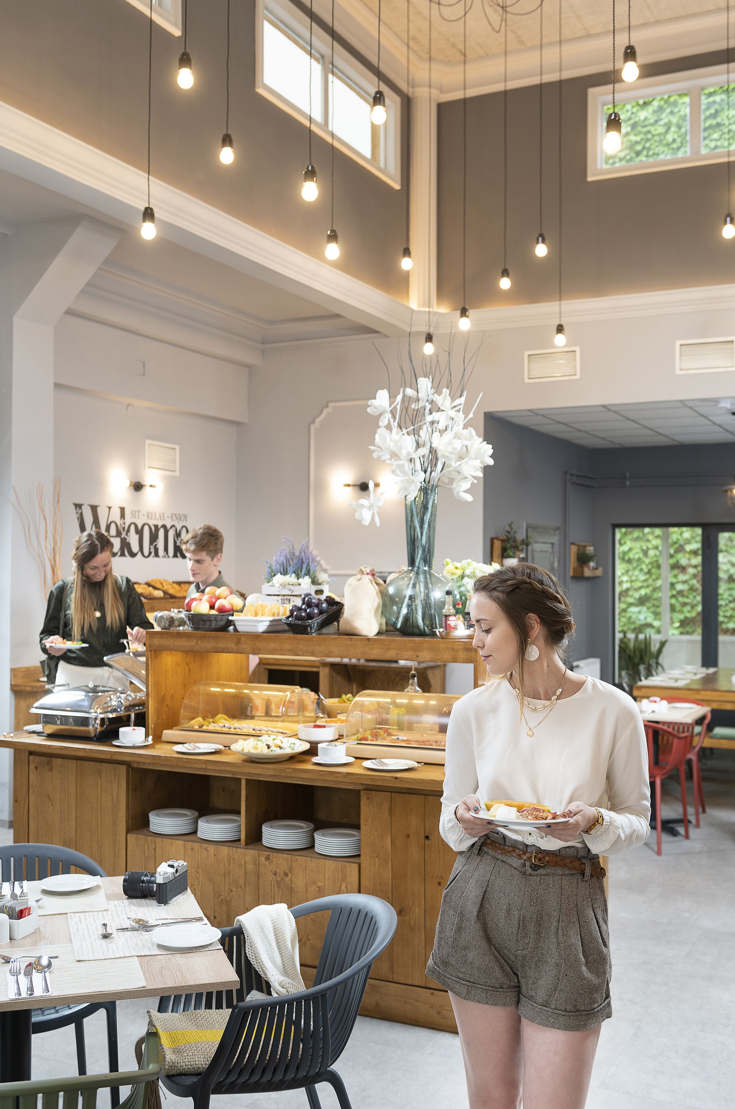 daily buffet breakfast (eur 12 per person)