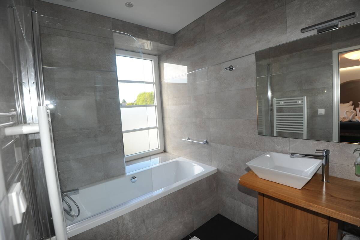 free toiletries, hair dryer, bathrobes, slippers