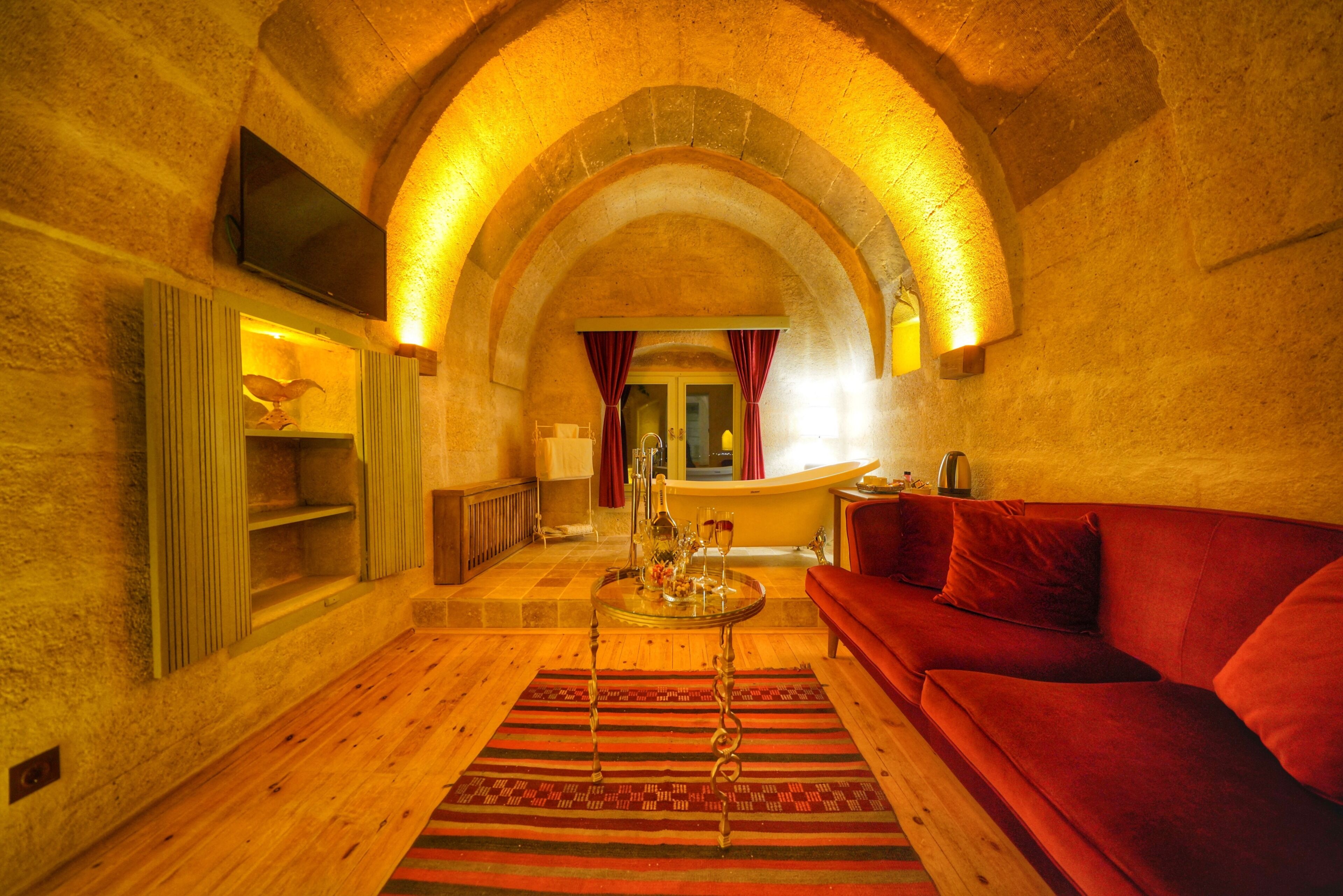 caftan cave suite | living area