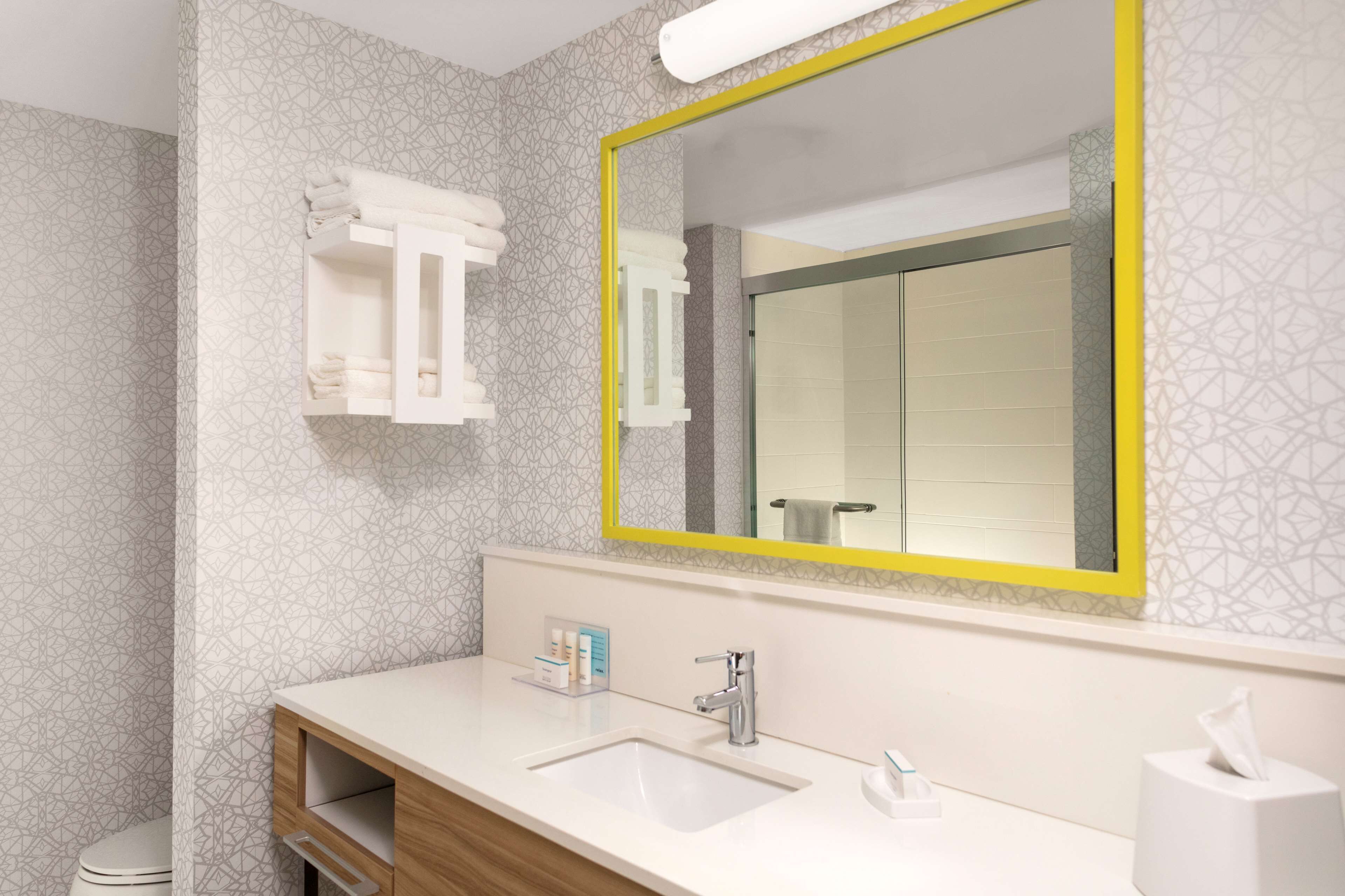 free toiletries, hair dryer, towels