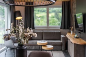 Panorama Suite with private sauna | Living area - AvenidA Panorama Suites Kaprun (Kaprun)