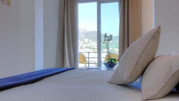 Doppel- oder Zweibettzimmer, Balkon, Meerblick | Balkon