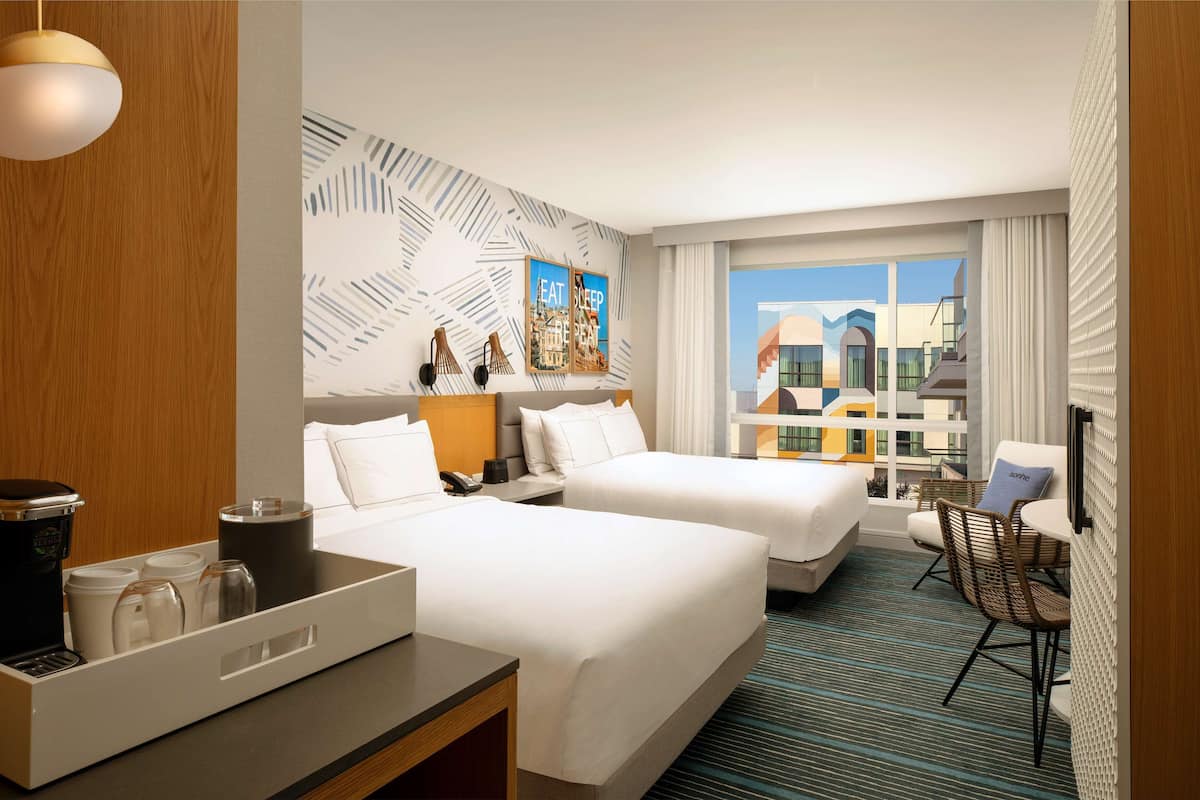 In-room safe, desk, laptop workspace, soundproofing