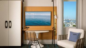 Room, 2 Queen Beds, Accessible, Bay View (Hearing) | In-room safe, desk, laptop workspace, soundproofing