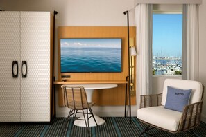 Room, 2 Queen Beds, Accessible, Bay View (Hearing) | In-room safe, desk, laptop workspace, soundproofing - The Monsaraz San Diego, Tapestry Collection by Hilton (San Diego)