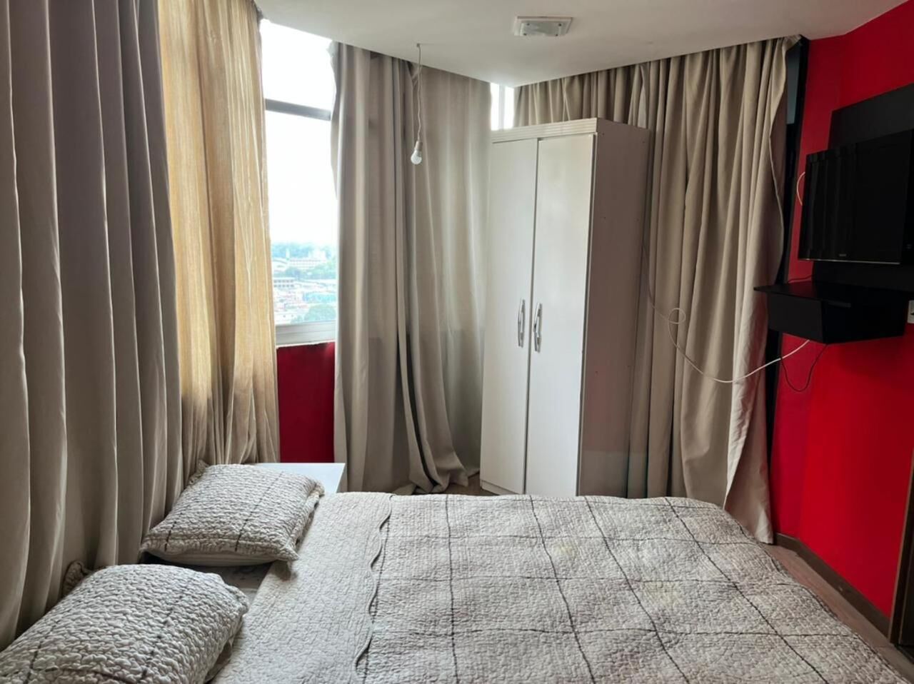 blackout curtains, soundproofing, iron/ironing board, free wifi