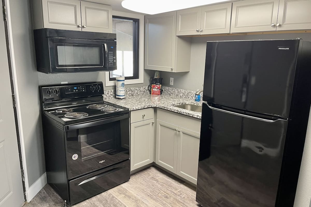 executive suite, 1 king bed with sofa bed | private kitchenette | fridge, microwave, coffee/tea maker