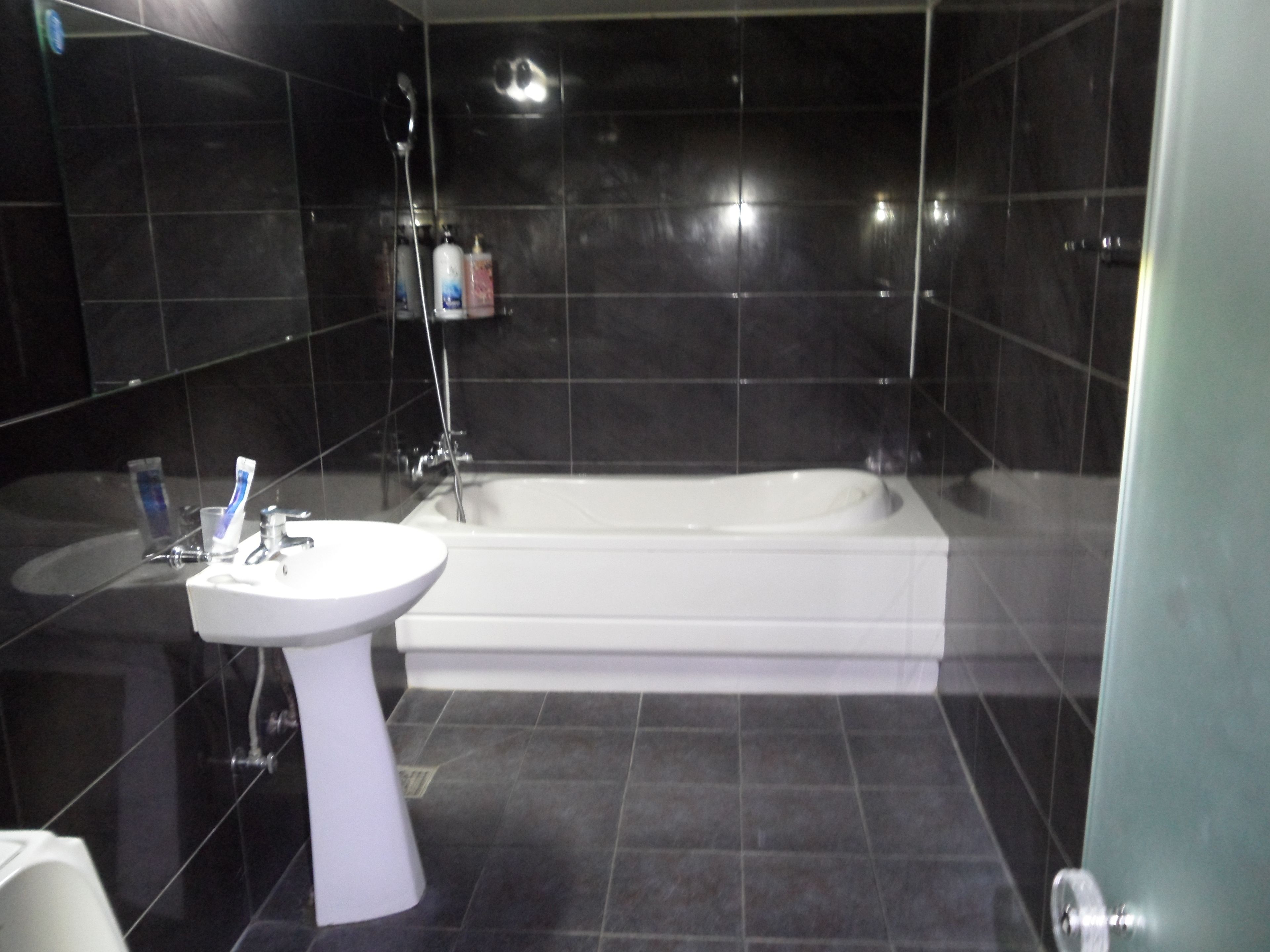 superior double room, 1 queen bed | bathroom | jetted bath, free toiletries, hair dryer, bathrobes