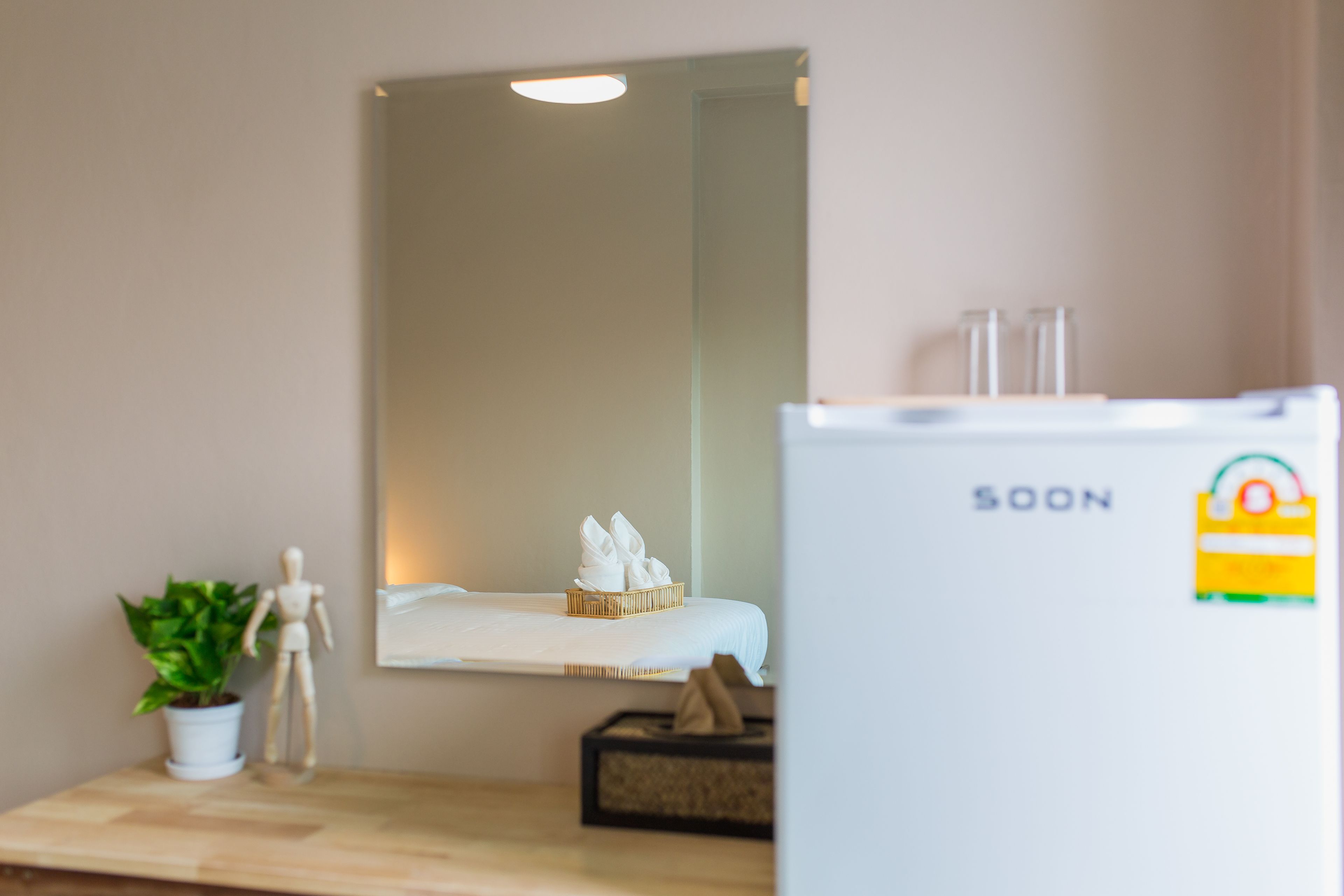 en-suite with balcony | mini fridge