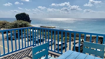 Habitación cuádruple panorámica, 2 camas Queen size | Vista del balcón