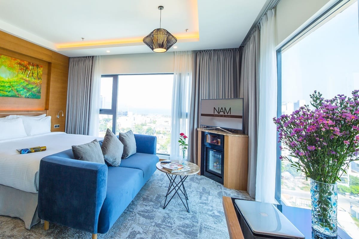 Ocean Suite | 1 Schlafzimmer, hochwertige Bettwaren, Minibar, Zimmersafe