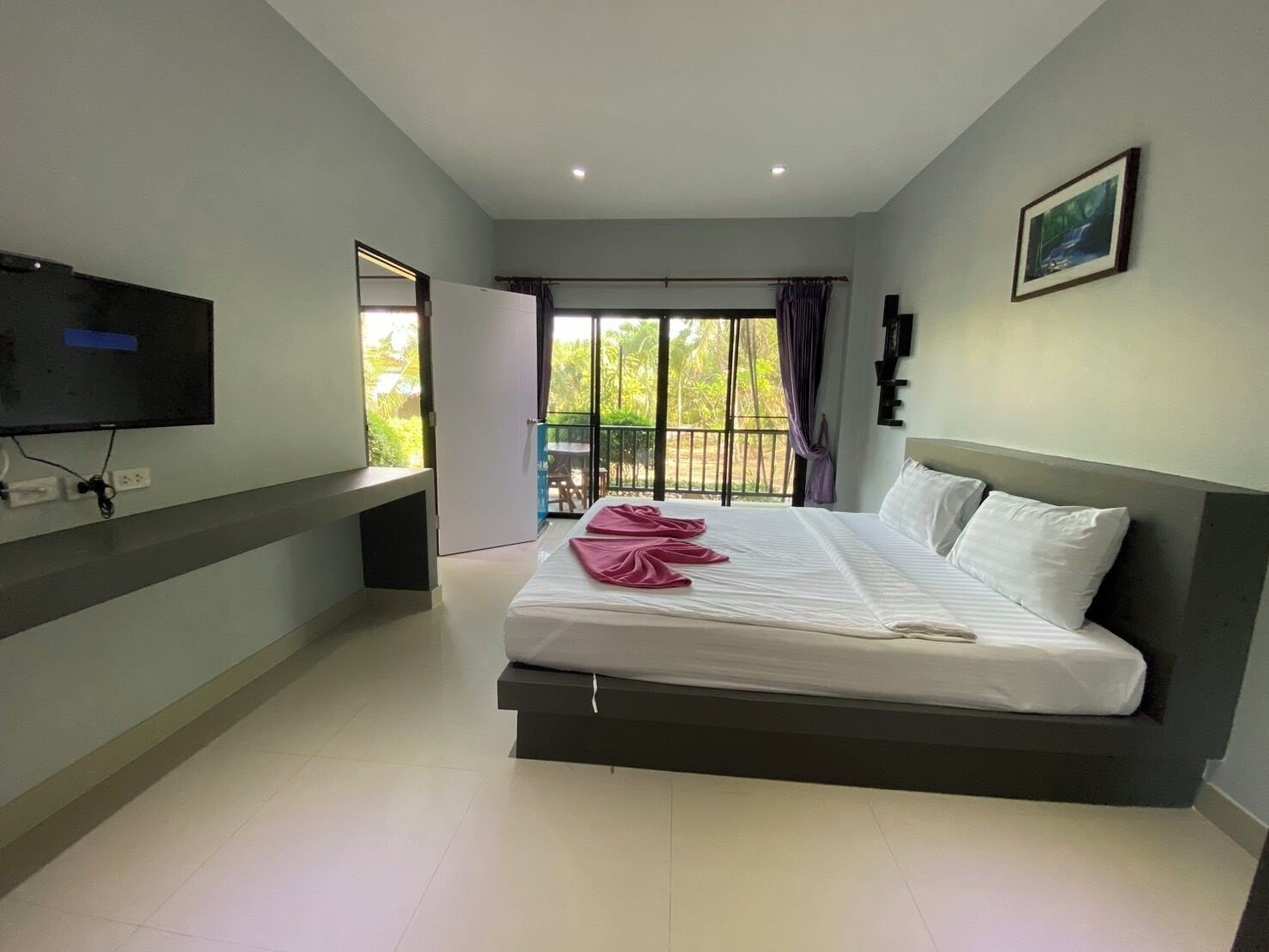 family room, 2 double beds | blackout curtains, free wifi