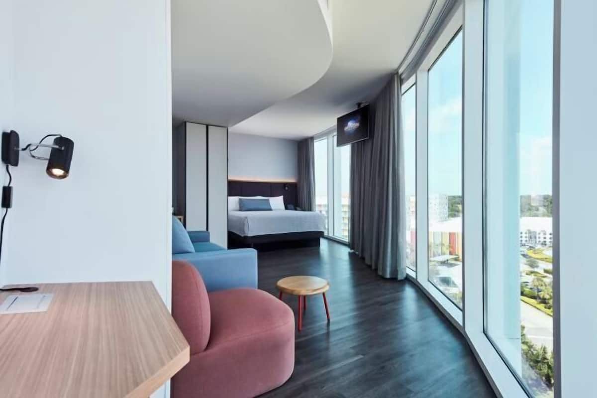 In-room safe, desk, iron/ironing board, free cribs/infant beds