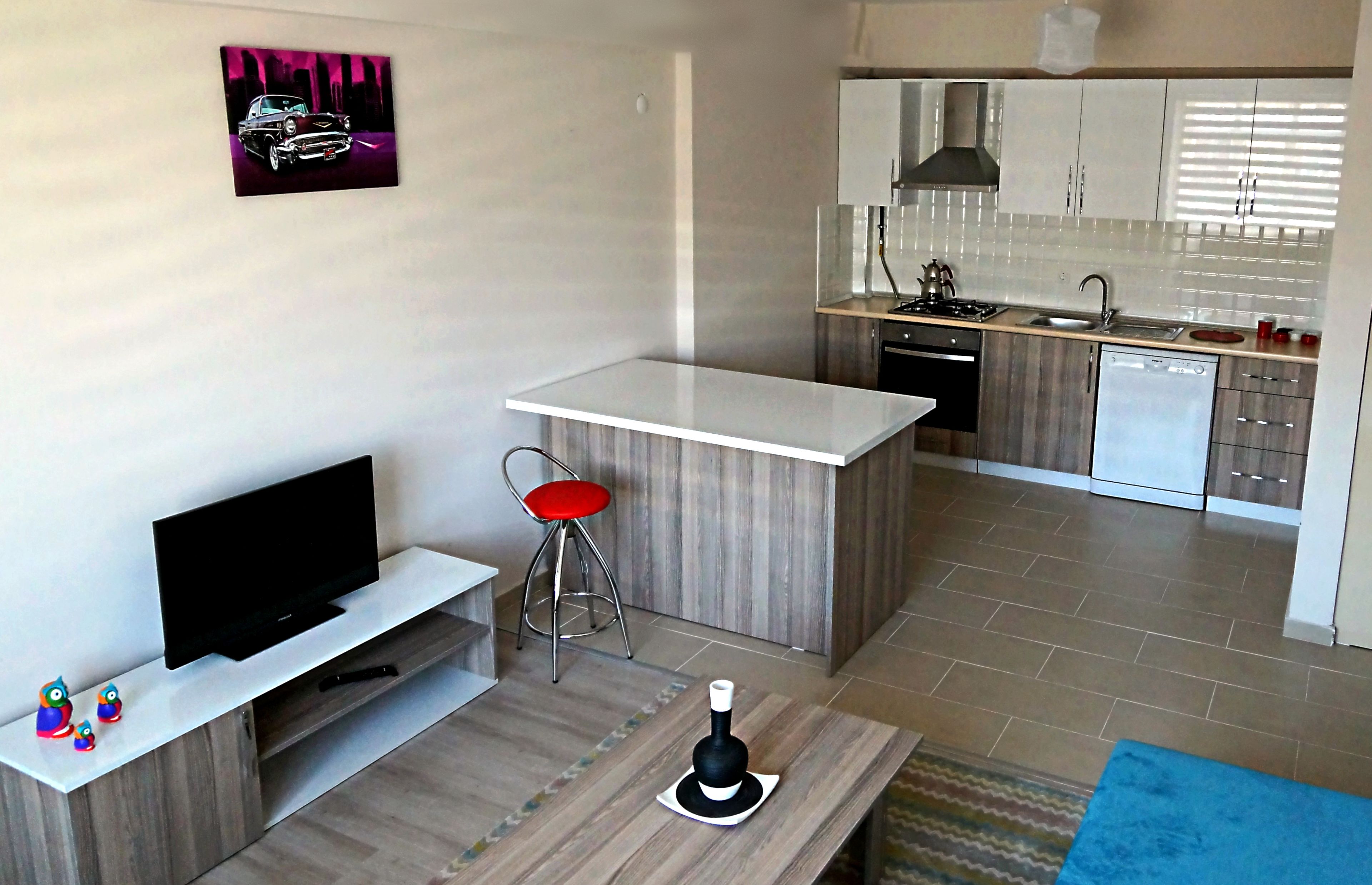 Suite, 1 Bedroom | Living area | LCD TV