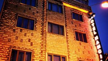 Front of property – evening/night