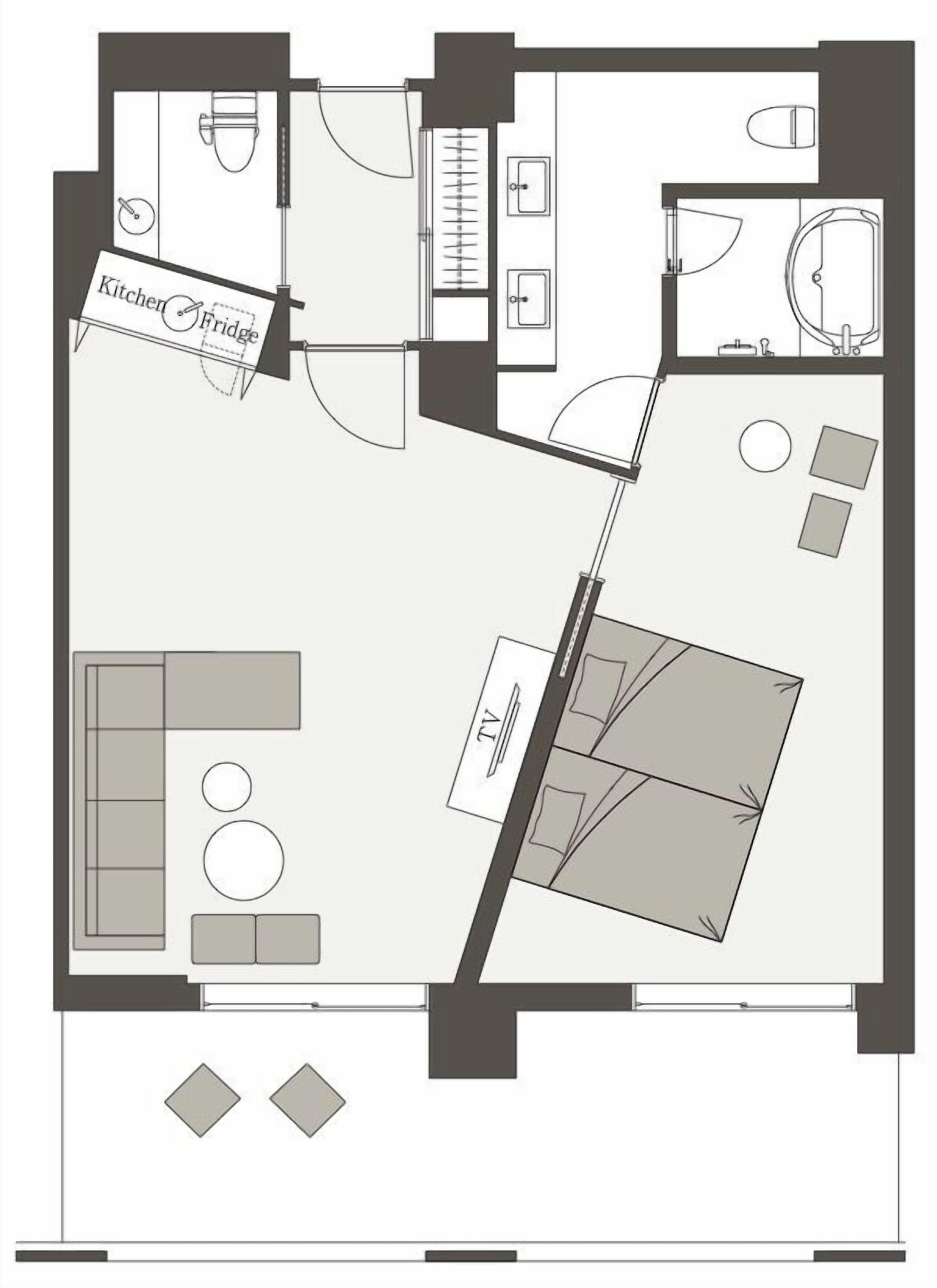 1 bedroom, in-room safe, desk, blackout curtains