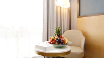 Hypo-allergenic bedding, in-room safe, soundproofing, iron/ironing board
