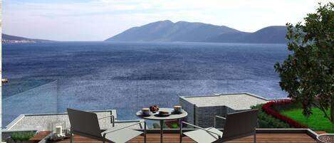 Signature Suite, 1 King Bed, Beach View, Beachfront | Balcony view