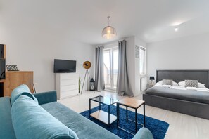 開放式客房 (Studio 3 Bandurskiego 95 street) | 高級寢具、熨斗/熨衣板、免費無線上網、床單