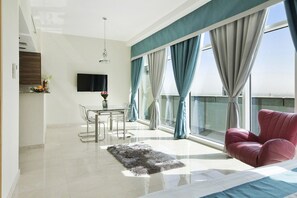 42-inch flat-screen TV with digital channels, LED TV - Bespoke Residences - Bay Square (Dubai)