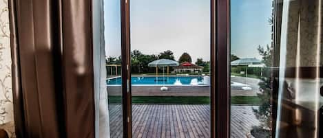 Deluxe Double Room, Pool View | View from room