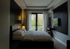 Familierom, rom vegg-i-vegg | Sengetøy av topp kvalitet, senger med Select Comfort-madrass og minibar