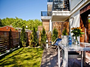 Appartement, 1 chambre, terrasse (ul. Ogrodowa 136/A1) | Terrasse/Patio