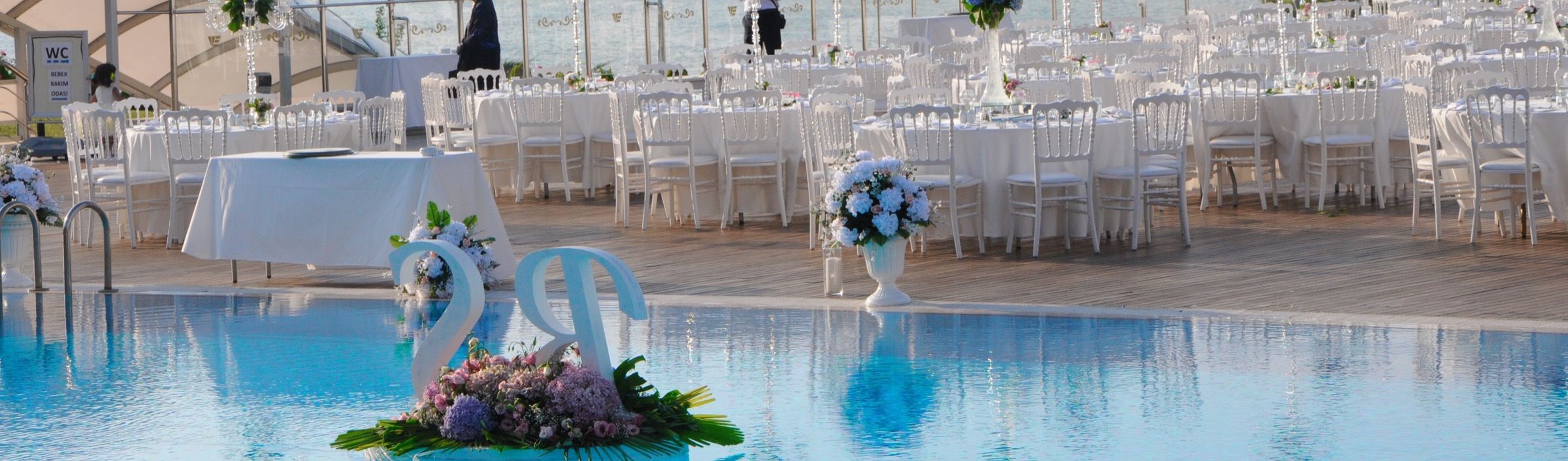outdoor wedding area