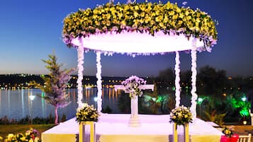 Zona para bodas al aire libre