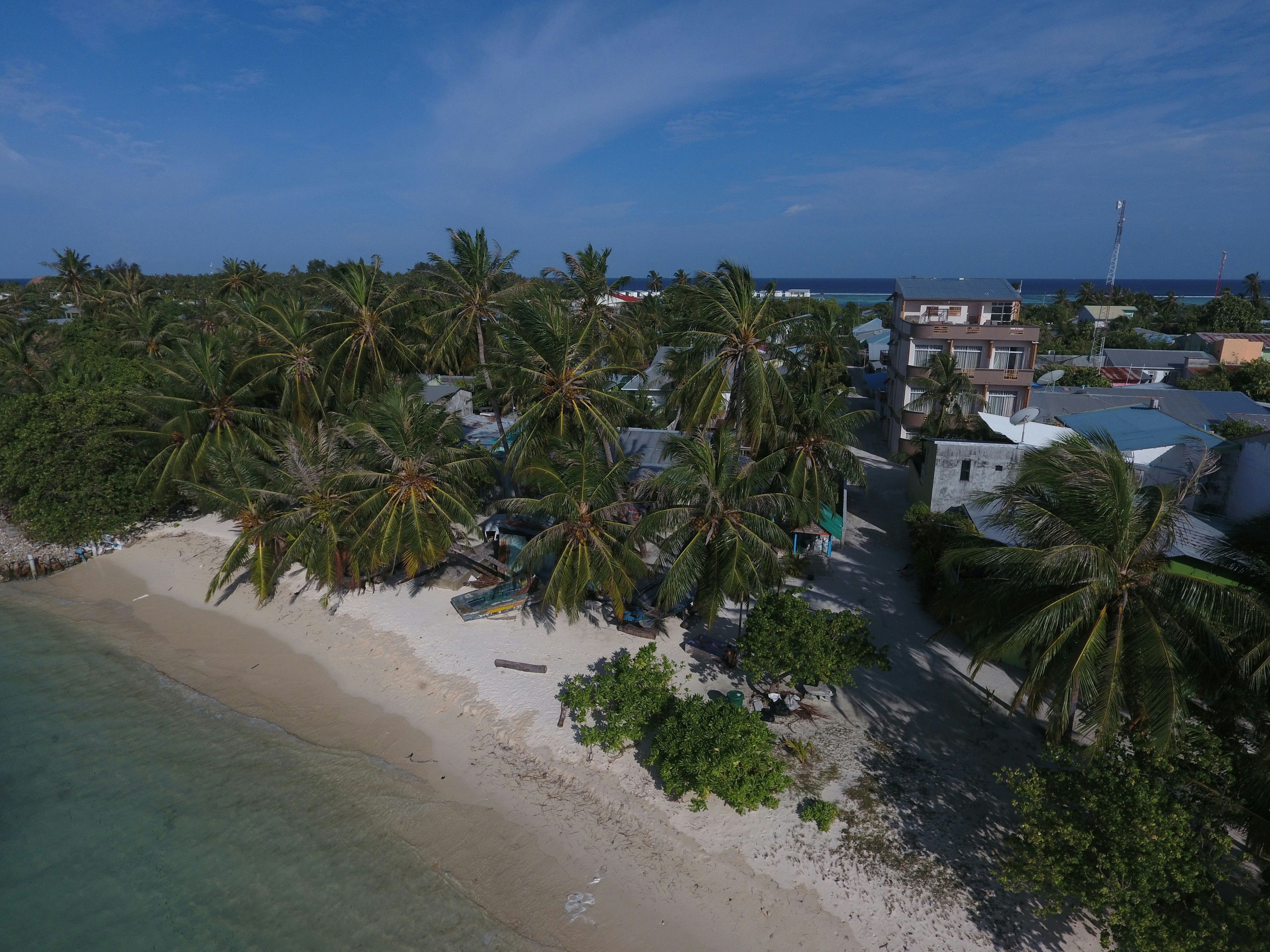 private beach nearby