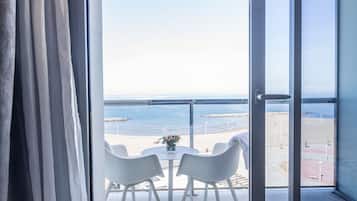 Aan een privéstrand