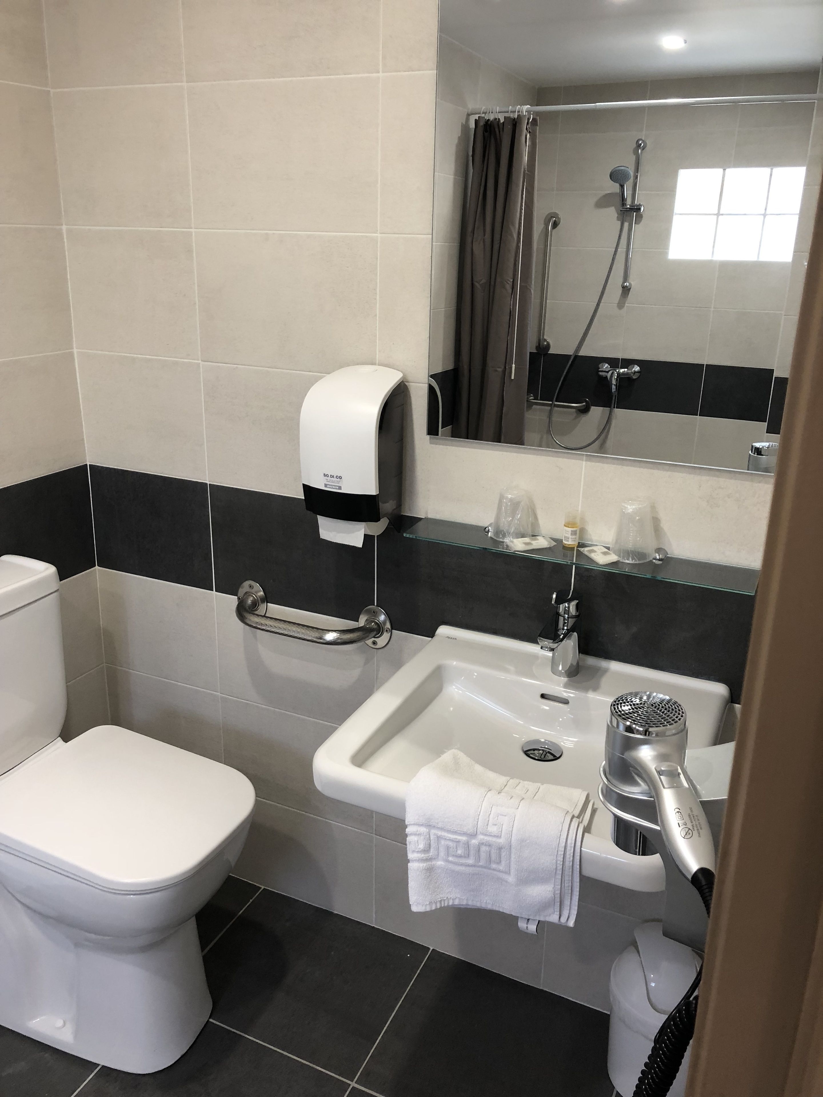 superior double room, patio, poolside | bathroom | shower, free toiletries, towels
