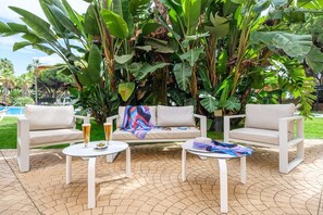 Blick von der Unterkunft