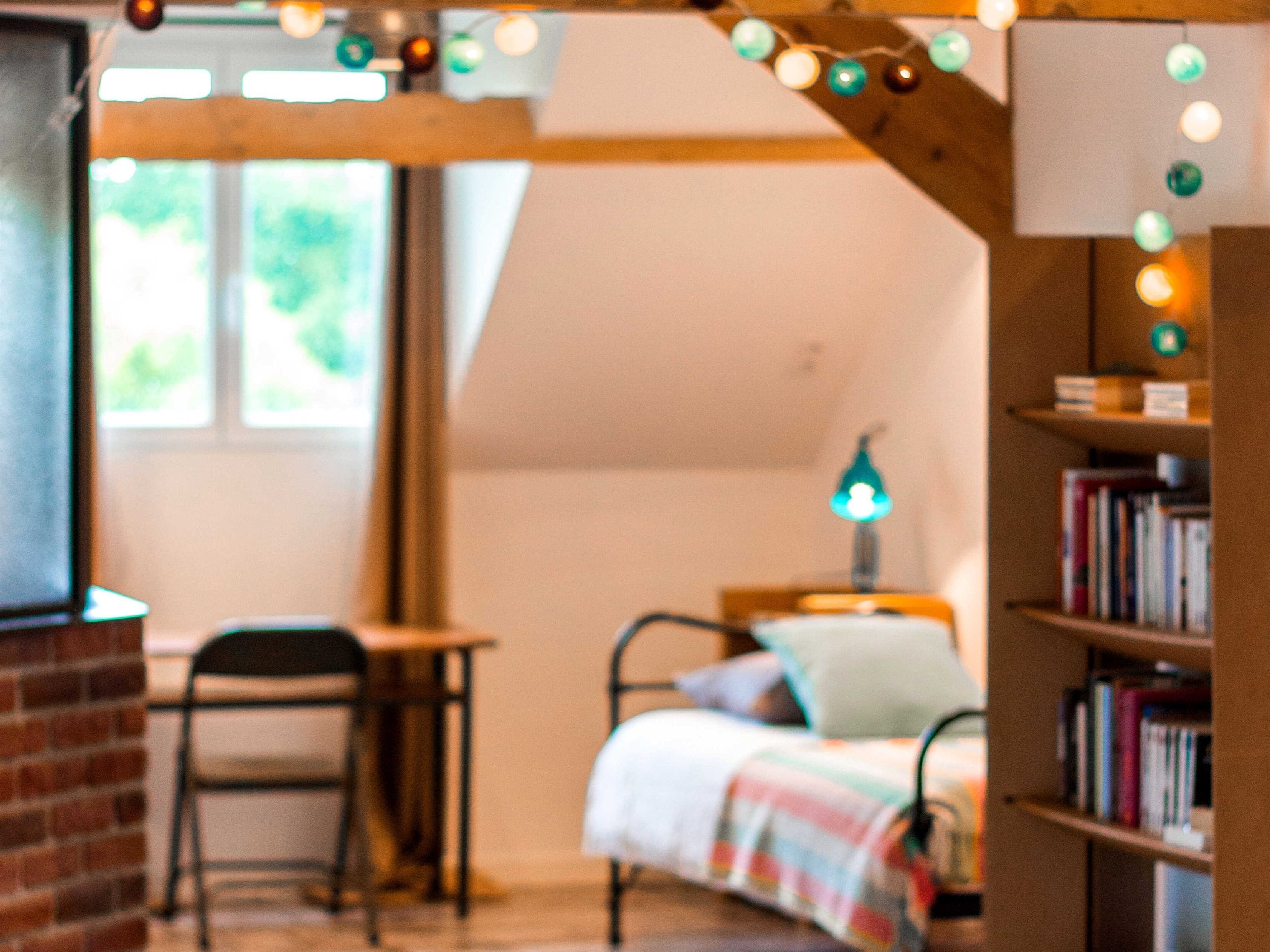 Suite, salle de bains attenante, vue jardin