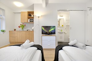 Soundproofing, iron/ironing board, cribs/infant beds, free WiFi - Alfred's Studios (Reykjavik)